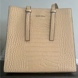 Croc leather tote bag